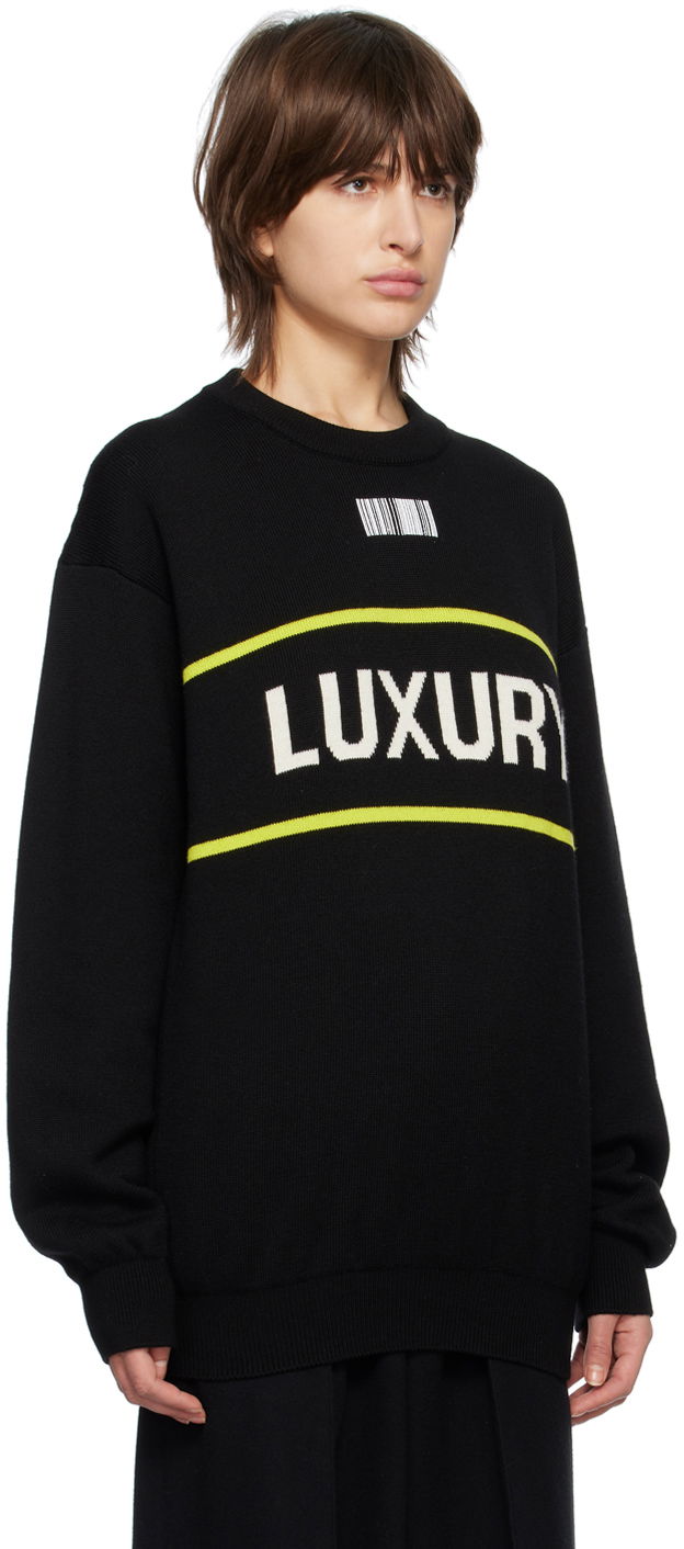 Пуловер VETEMENTS 'Luxury' Sweater Черно | VL16KN320B, 1