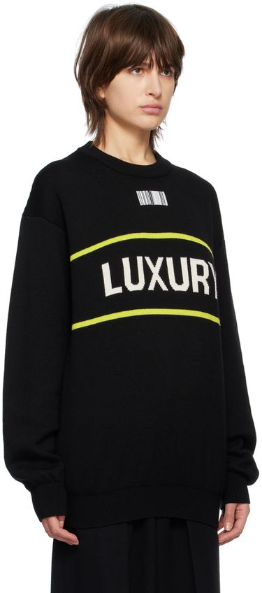 Пуловер VETEMENTS 'Luxury' Sweater Черно | VL16KN320B, 1