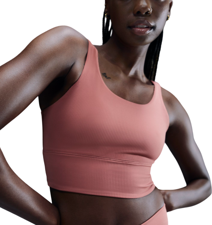 Сутиен Nike W NK INF WIDE RIB BRA Розово | hf1542-634