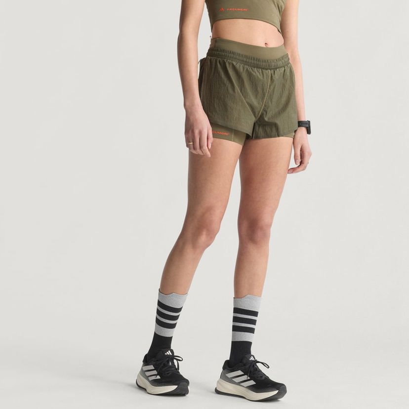 Къси панталони adidas Performance H.Koumori Adi365 2-In-1 Running Shorts Зелено | KA1859
