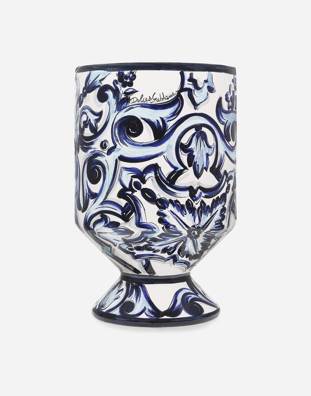 Dolce & Gabbana Floral Print Outdoor Vase Medium