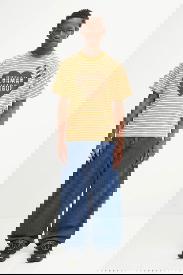 Тениска Human Made Human Made Knitted T-Shirt Жълто | HM29CS031, 4