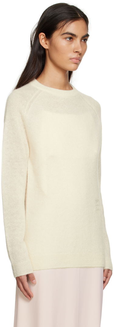 Пуловер TOTEME TOTEME Monogram Knit Sweater Бяло | 232-5153-306, 1