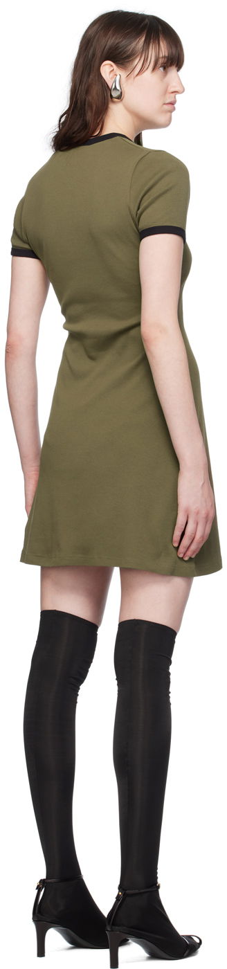 Pокля Courrèges Courrèges V-Neck Mini Dress Зелено | 224JRO397JS0070, 2