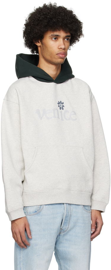 Суитчър ERL Venice Knit Hoodie Сиво | ERL08T032, 2