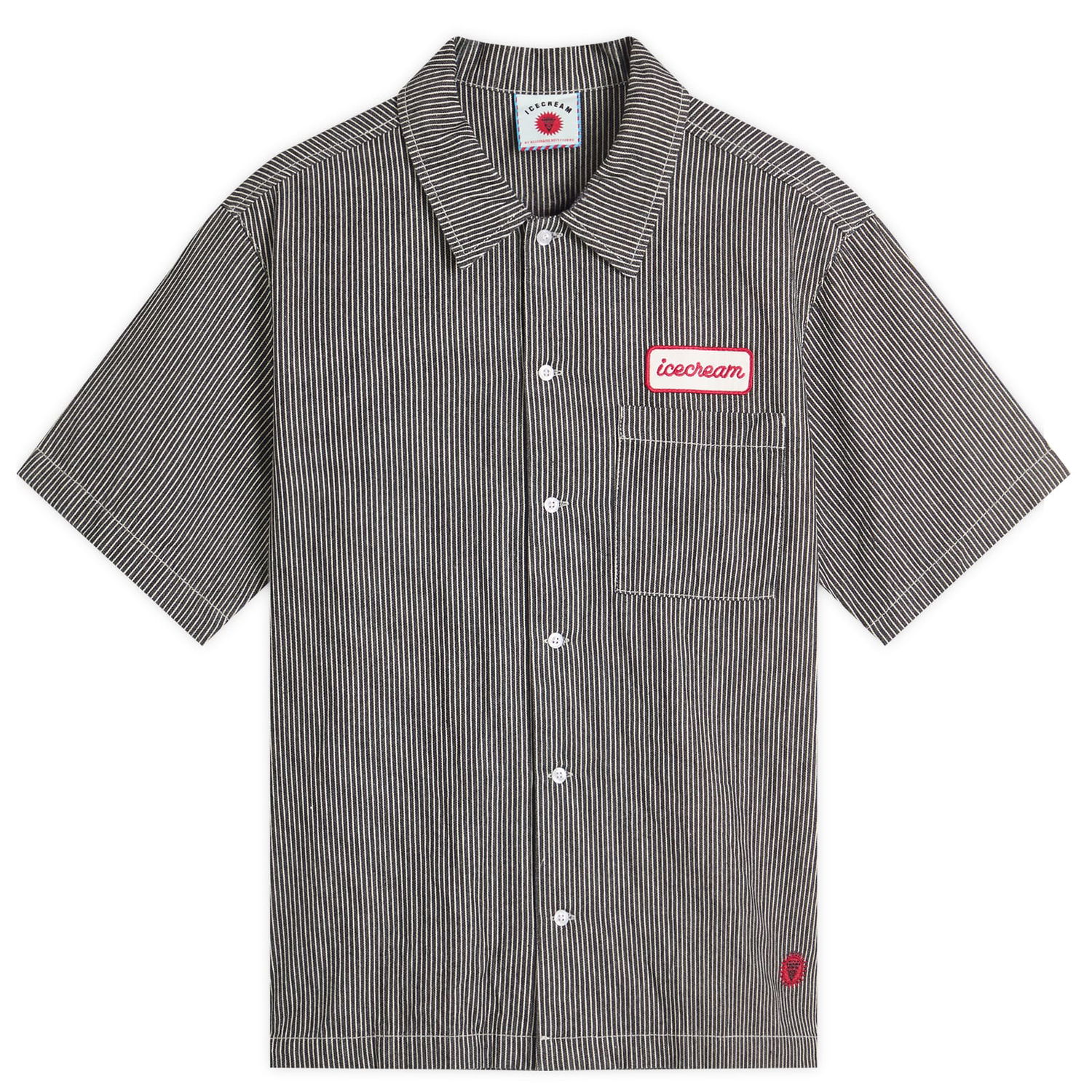 Риза BBC IceCream END. x ICECREAM Popsicle Hickory Denim Shirt Сиво | IC25S08, 0