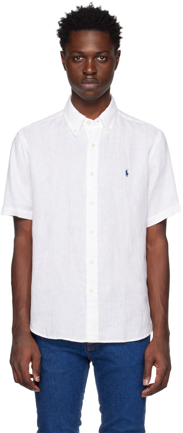 Риза Polo by Ralph Lauren Classic Fit Shirt Бяло | 710791757002