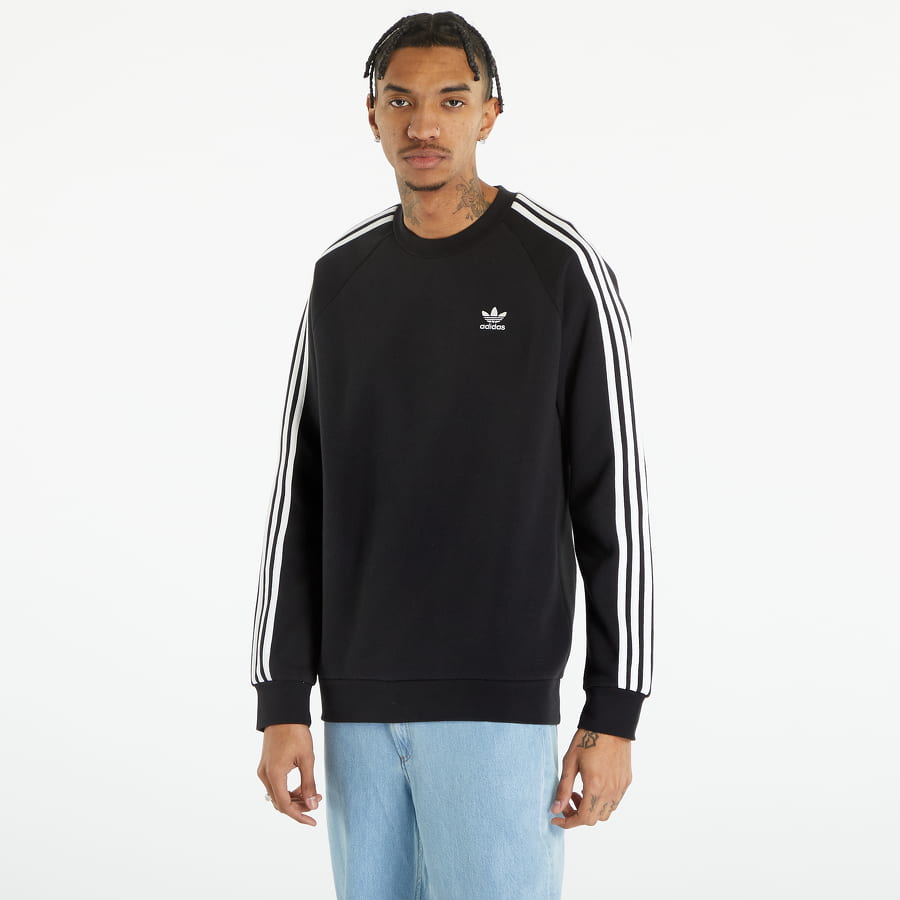 Суитчър adidas Performance Adidas 3 Stripe Crew Sweat Черно | IA4861, 0