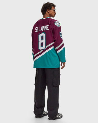 Фланелка Mitchell & Ness Anaheim Ducks 1996 Selanne Jersey Зелено | JY9016-ADUPURP, 2