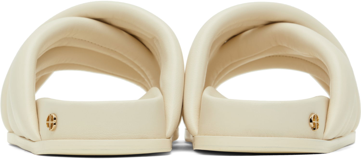 Бельо и чорапи Anine Bing ANINE BING Lizzie Padded Slide Sandals Бяло | A-14-4028-150, 1