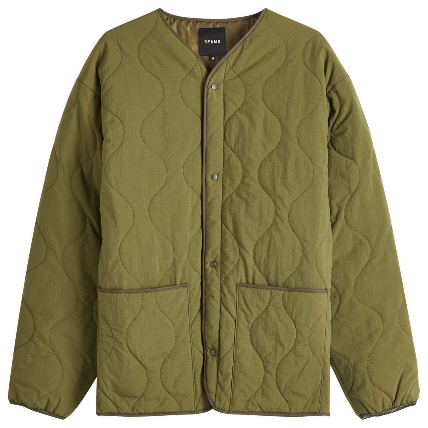Пухо яке BEAMS Men's Mil Liner Jacket Зелено | 1118-1863-120-67, 0
