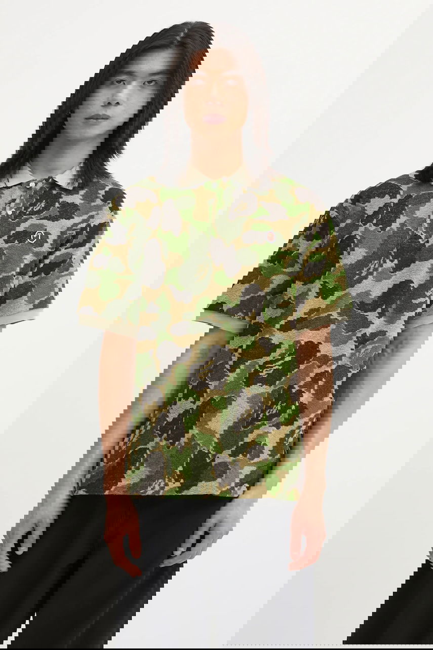 Поло тениска BAPE Camo Pile Jacquard Polo Shirt Многоцветен | 001POL301002M, 0