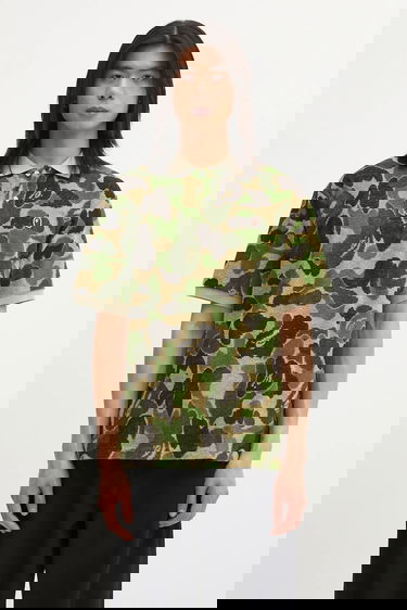 Поло тениска BAPE Camo Pile Jacquard Polo Shirt Многоцветен | 001POL301002M, 0