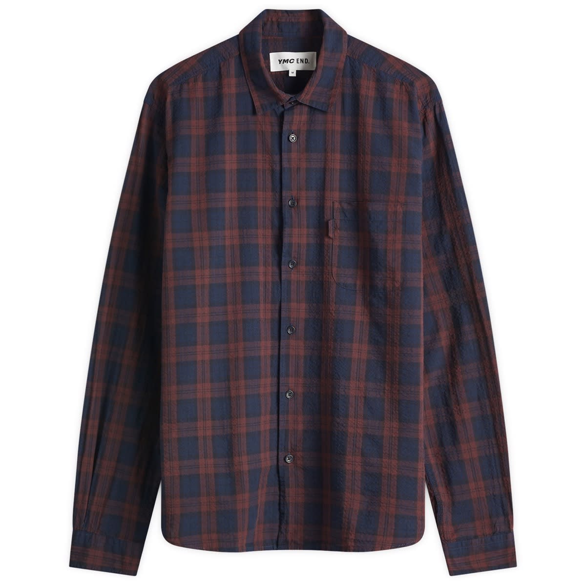 Риза YMC YMC Curtis Plaid Shirt Червено | END-YMCCSSP-PLM, 0