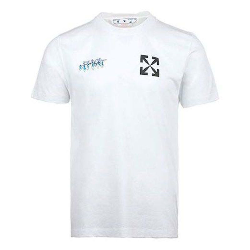 Тениска Off-White Classic Arrow Alphabet T-shirt White Бяло | OMAA027S22JER0150110, 0