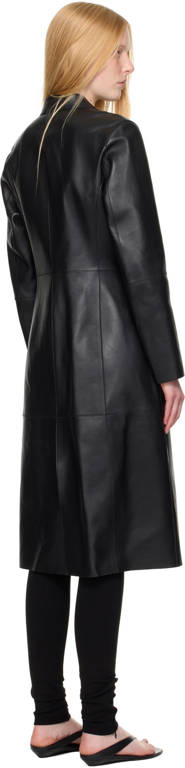 Палта TOTEME TOTEME Slim Leather Coat Черно | 252-WRO0191-LE0056, 2