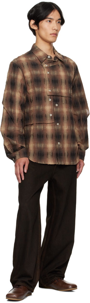 Риза Andersson Bell Andersson Bell Check Layered Shirt Кафяво | atb1337m, 3