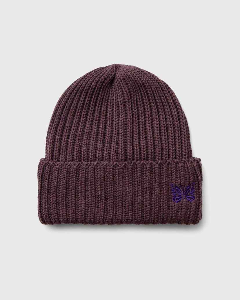 Шапка Needles Watch Cap Merino Wool Beanie Лилаво | PU063-B-PLUM