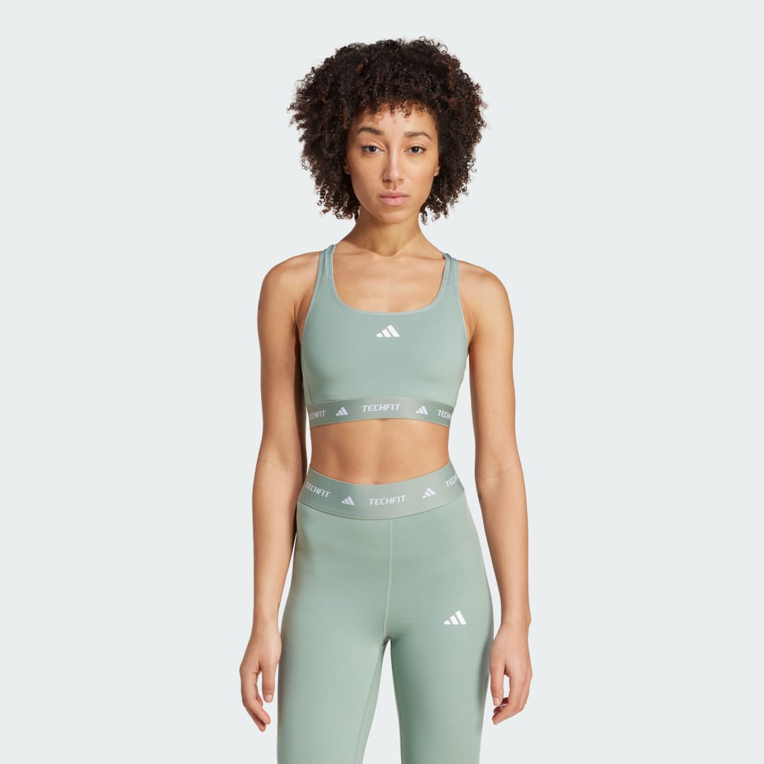 Сутиен adidas Performance TECHFIT Bra Зелено | JP2159, 0