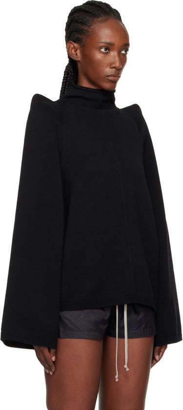 Пуловер Rick Owens Concordians Con Ribbed Knit Structured Shoulder Turtleneck Сиво | RO02E4657 KWVLH, 4
