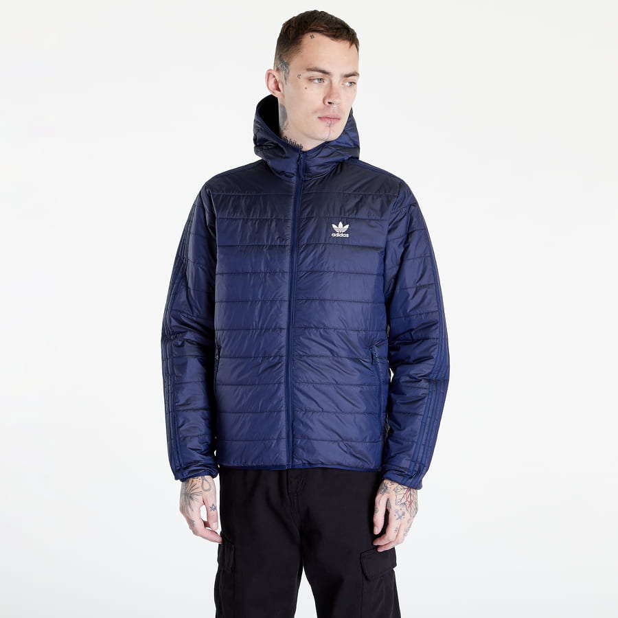 Пухо яке adidas Originals Pad Hooded Puff Night Тъмно синьо | HL9210, 0