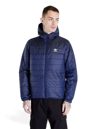 Пухо яке adidas Originals Pad Hooded Puff Night Тъмно синьо | HL9210