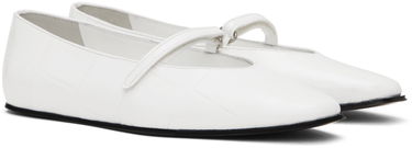 Облекло BY FAR BY FAR Molly Ballerina Flats Бяло | 23SSMOLFWHMCEL, 3