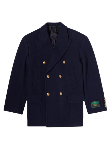 Палта Gucci Wool Peacoat Тъмно синьо | 715703-Z582J-4379