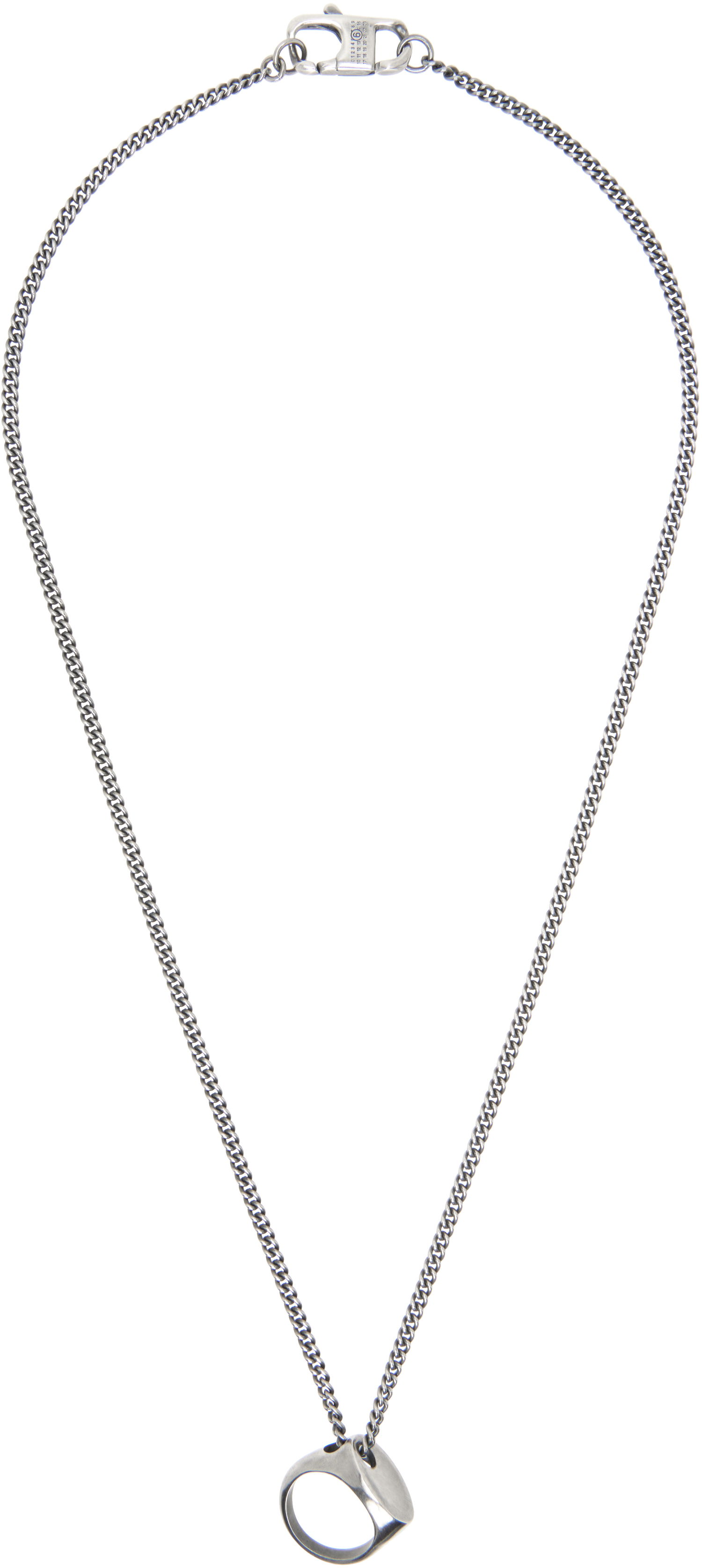 Колие Maison Margiela MM6 Maison Margiela Vintage Ring Pendant Necklace Металик | SM7UU0078 P7356, 0