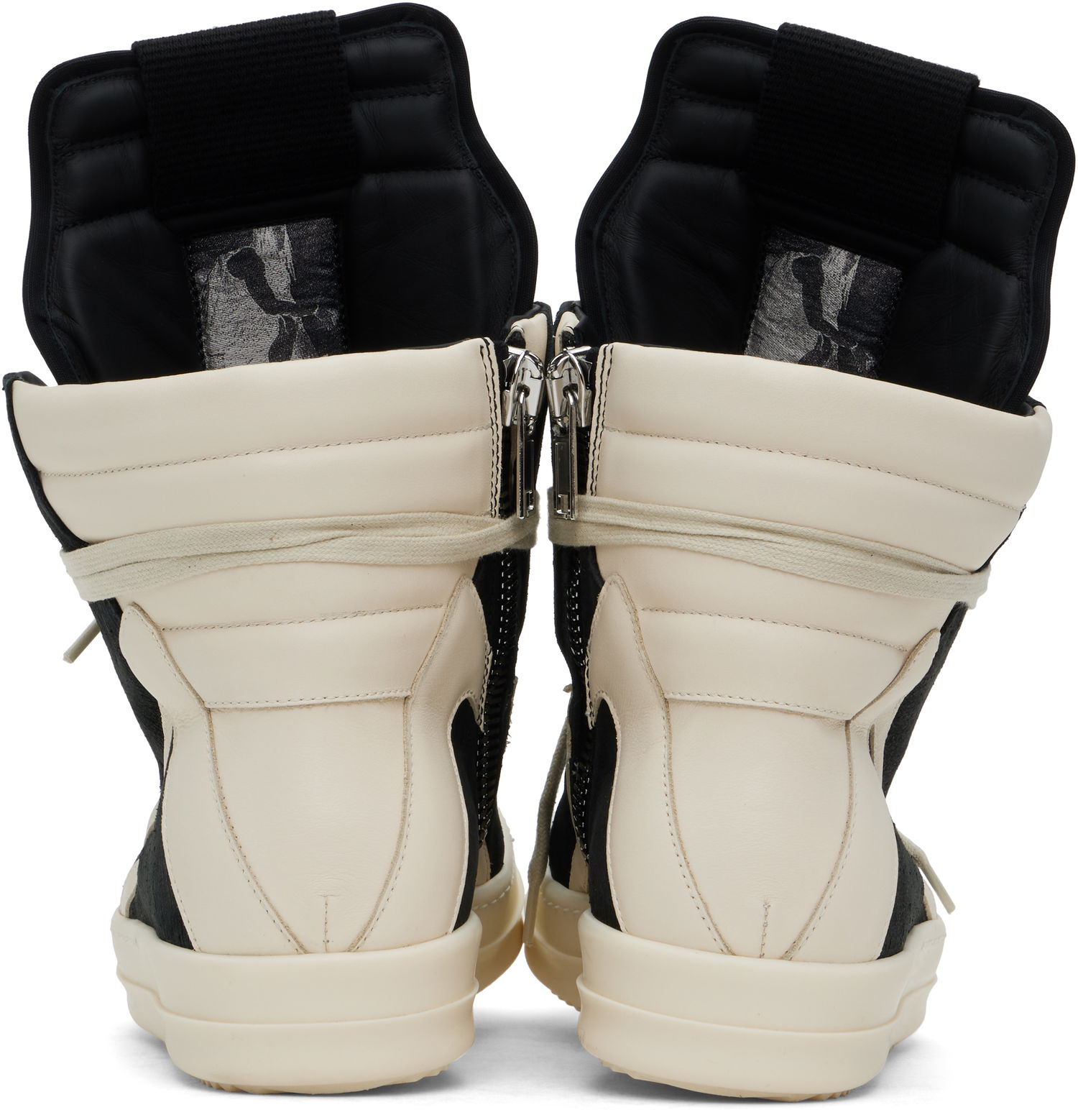 Кецове и обувки Rick Owens Hollywood Geobasket Бежово | RU01E5894 LFBLCO, 1