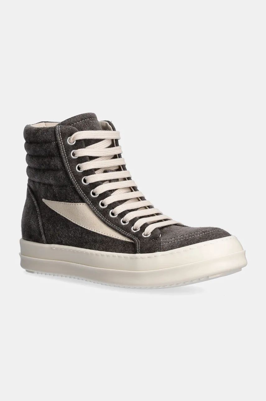 Кецове и обувки Rick Owens Vintage High Sneaks Сиво | DS02D2810.MOLVS, 0