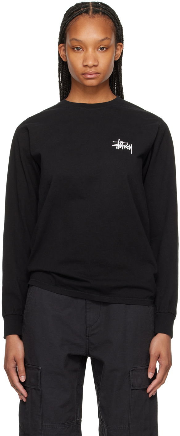 Тениска Stüssy Black Pigment-Dyed T-Shirt Черно | 1995001, 0