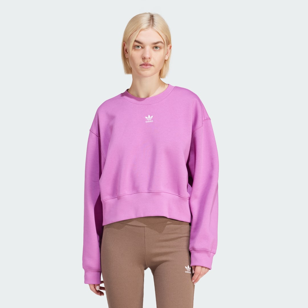 Пуловер adidas Originals Adicolor Essentials Crew Розово | IR5975, 1