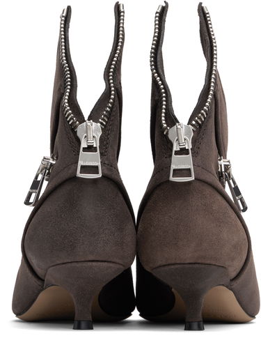 Кецове и обувки JW Anderson JW Anderson Biker Kitten Heel Boots Кафяво | BT0105-LA0319, 1