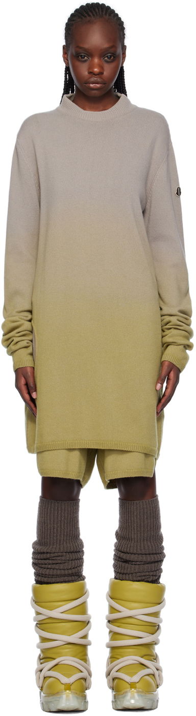Пуловер Rick Owens Moncler x Sweater Зелено | MU02C9G01 M3746, 0