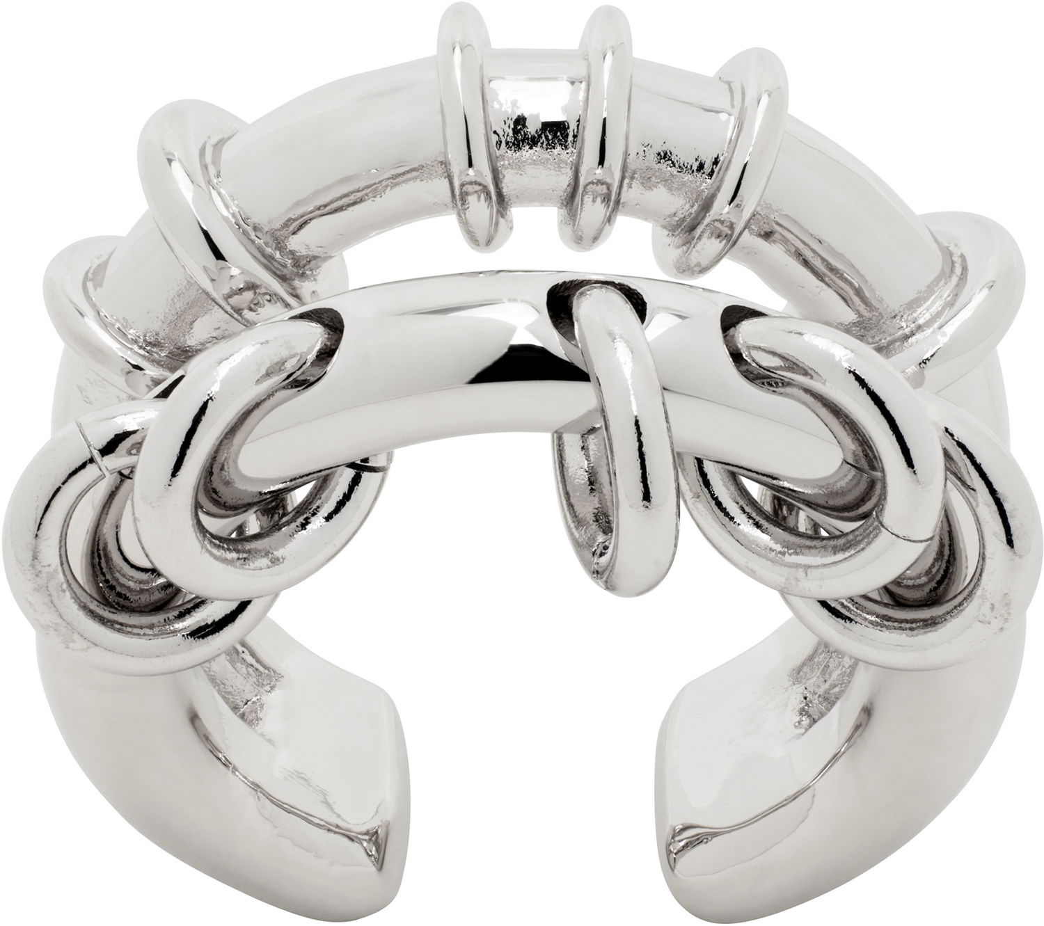 Пръстен We11done We11done Double Hoop Ring Металик | WD-AJ0-25-505-U-SV, 1
