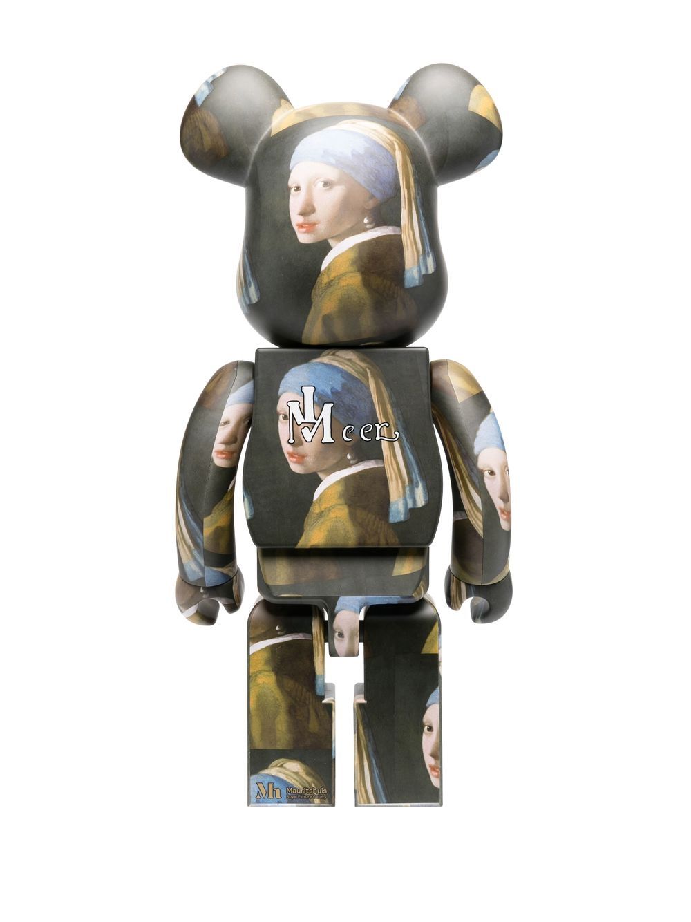 Колекционерско Medicom Toy 1000% Johannes Vermeer Girl BE@RBRICK - Black Сиво | 1000VERMEER18795826, 0