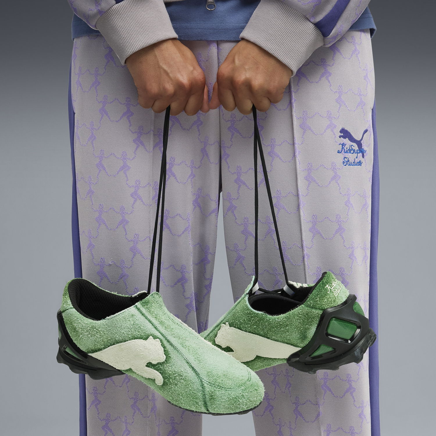 Кецове и обувки Puma KIDSUPER V-S1 Archive Зелено | 403848_01, 1