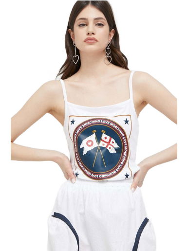 Потник Moschino Love Tank Top Бяло | W.4.H89.01.E.1951