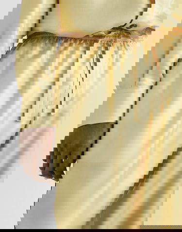 Панталони Dolce & Gabbana Dolce & Gabbana Silk Twill Trousers Жълто | GVCRAZFU10SA0488, 3