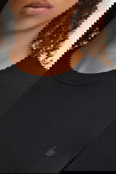 Тениска Carhartt WIP Philipa Ribbed Short Sleeve Fitted T-Shirt Черно | I035471.89XX, 3