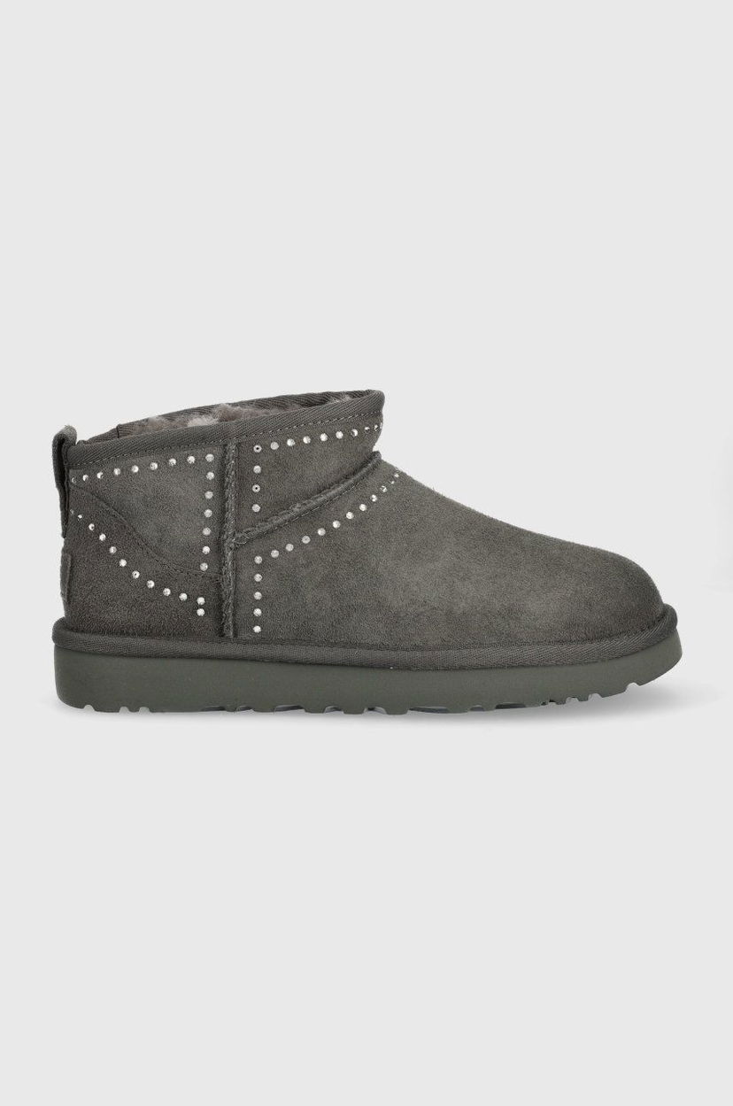 Кецове и обувки UGG Classic Ultra Mini Bling Boots Сиво | 1119871.CHRC