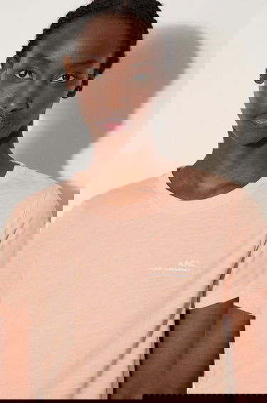 Тениска A.P.C. T-Shirt Бежово | COEVS.F26012, 4