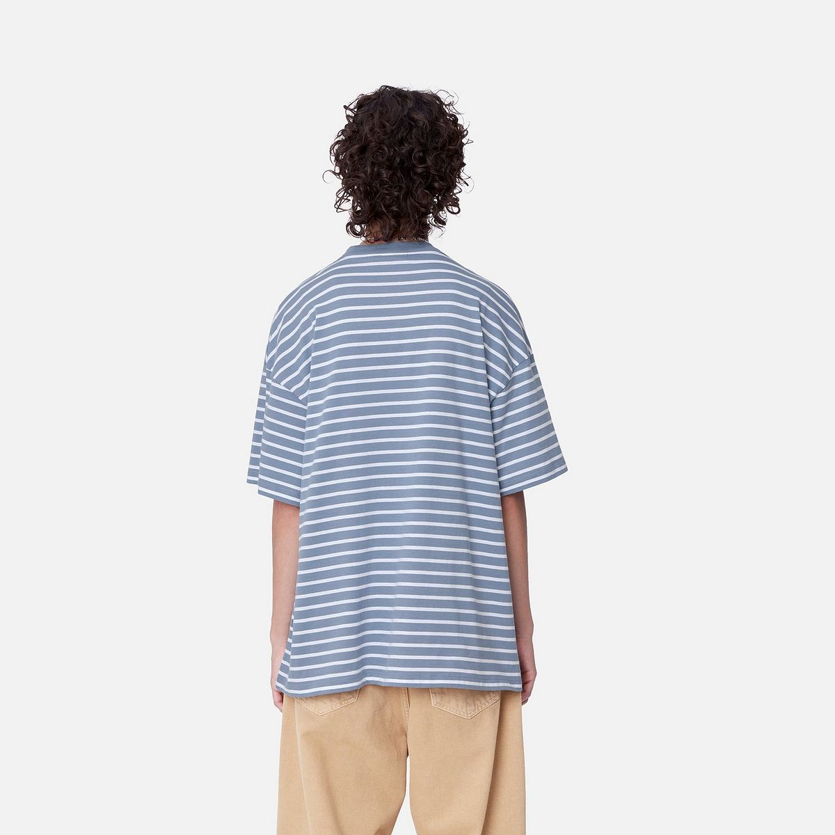 Тениска Carhartt WIP Bryna Stripe Relaxed Fit T-Shirt Синьо | I033656_7, 1