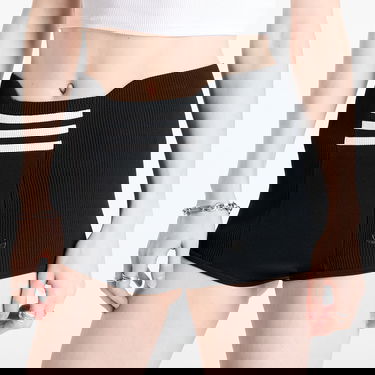 Къси панталони adidas Performance High-Waisted Knit Shorts Черно | JW7318, 1