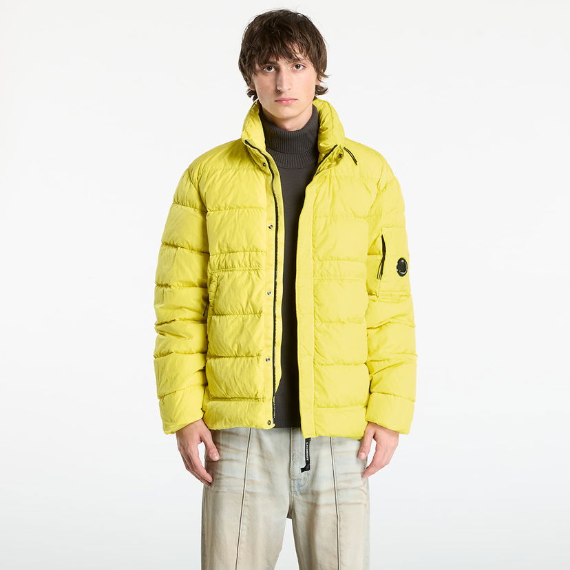 Пухо яке C.P. Company Chrome-R Down Jacket Green Sheen Yellow Жълто | 19CMOW012A005904G-210