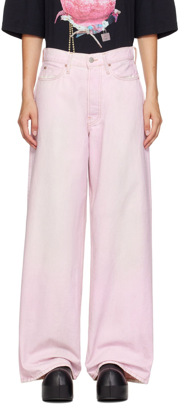 Дънки Acne Studios Acne Studios Baggy-Fit Jeans Розово | A00482-