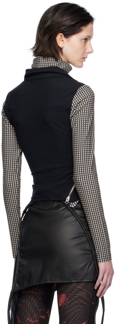 Пуловер Ottolinger Ottolinger Double Collar Turtleneck Top Черно | 501501, 2