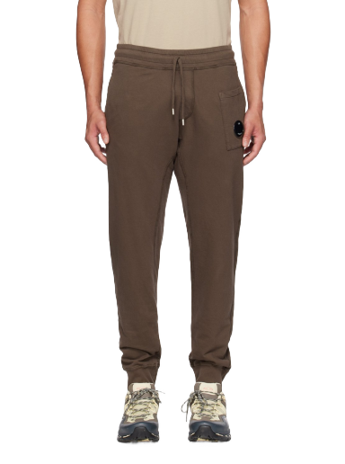 Спортни панталони C.P. Company Lens Sweatpants Кафяво | 14CMSP133A-002246G