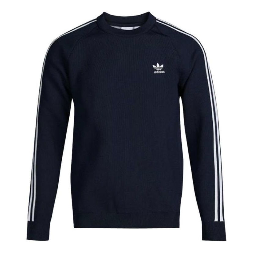 Пуловер adidas Originals Knit Crew Sweatshirt Синьо | DH5751